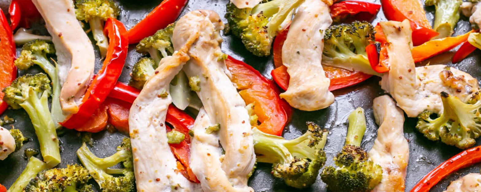 IBS FODMAP Diet: One Pan Chicken, Broccoli &Peppers Recipe