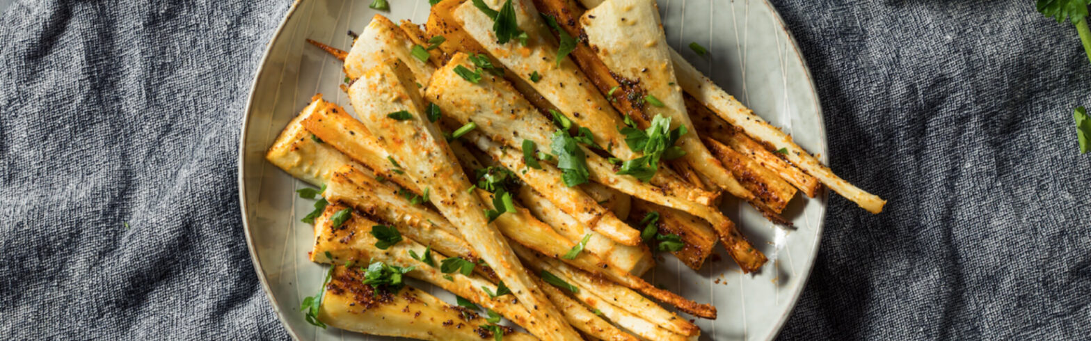 Parmesan & Thyme Roasted Parsnips Recipe